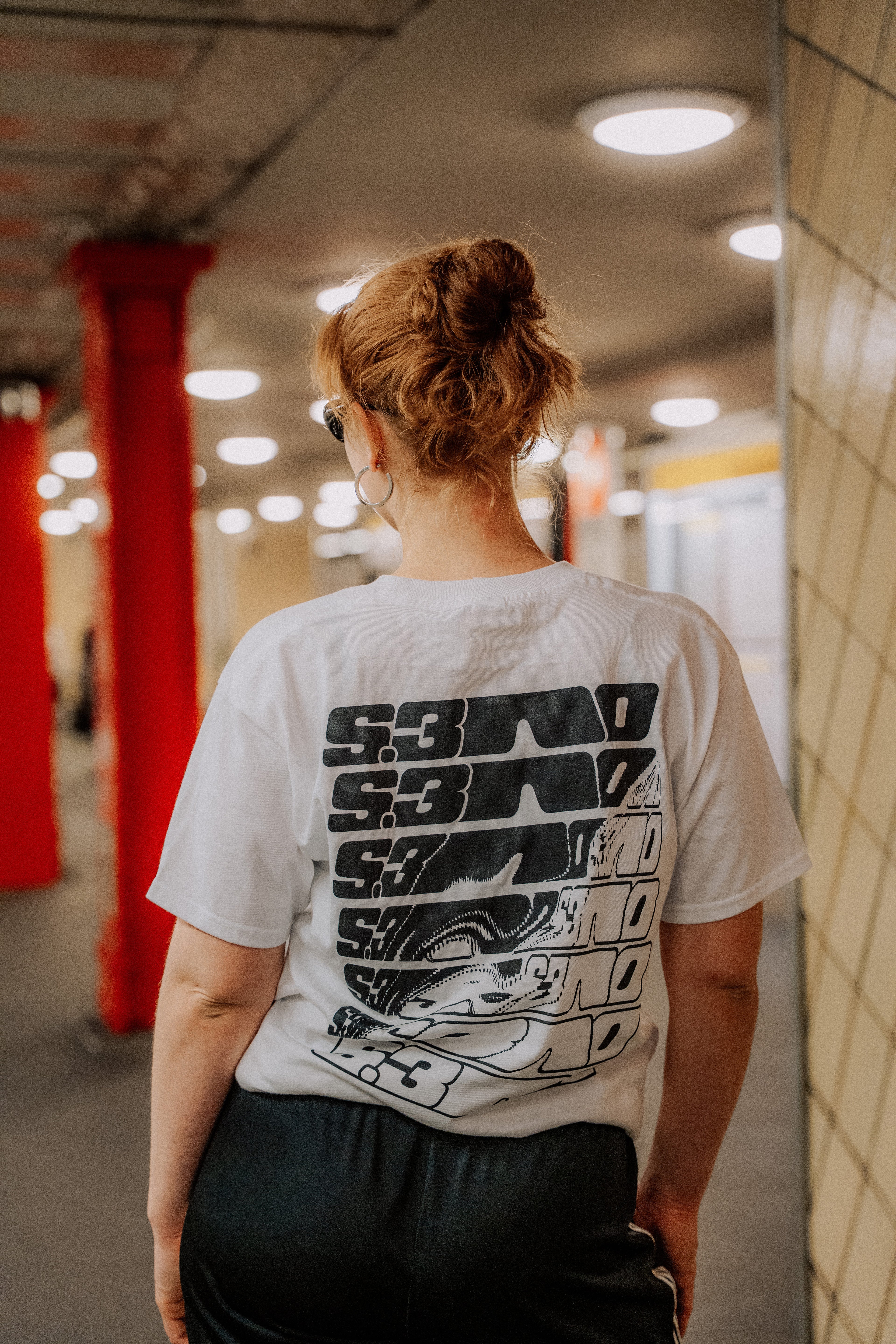 S.3000 Shirt mit Logo in weiß