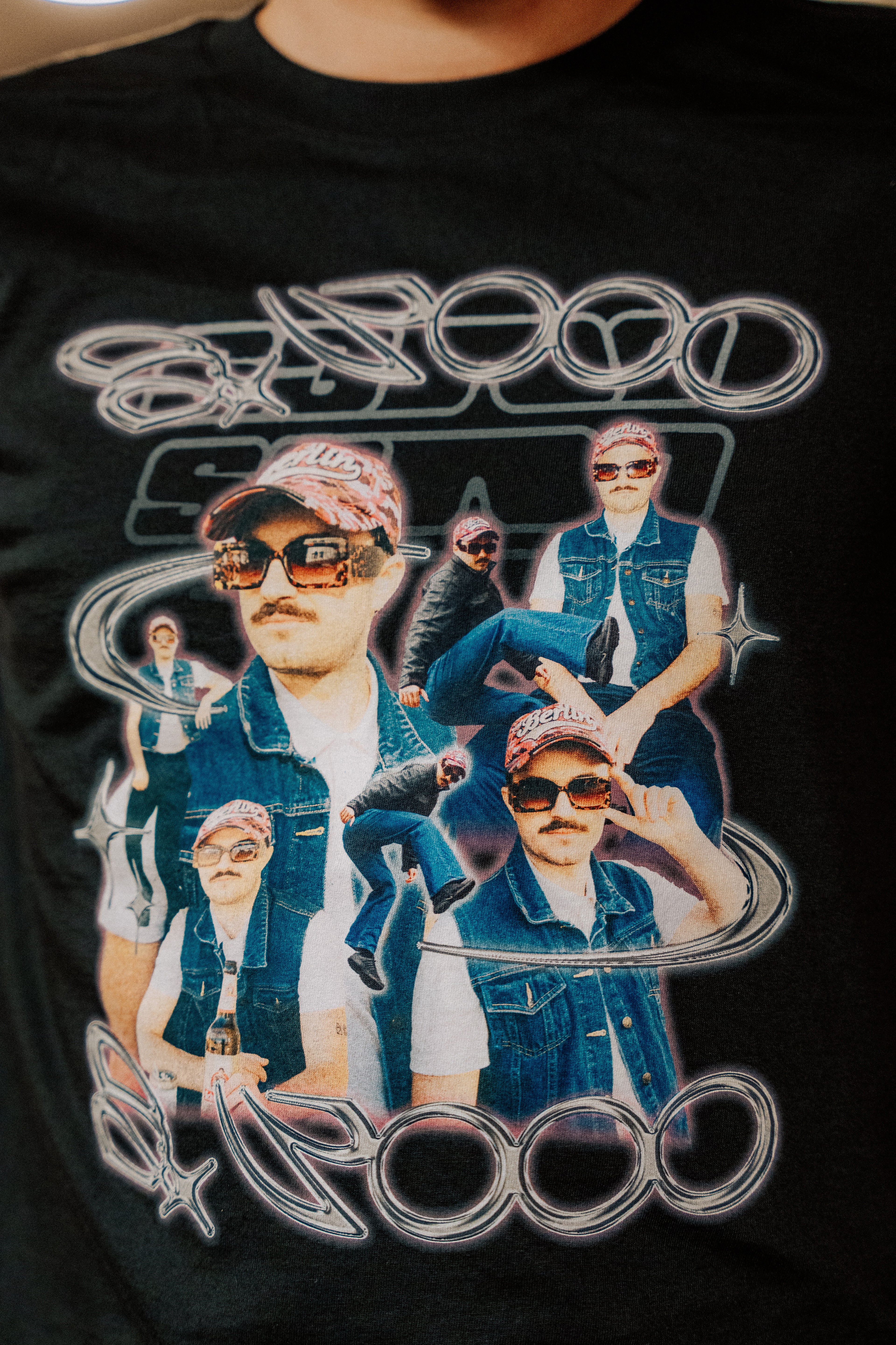 S.3000 Shirt schwarz - Collagenstil